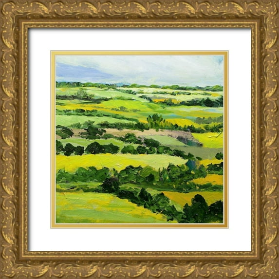 Friedlander, Allan 20x20 Gold Ornate Wood Framed with Double Matting Museum Art Print Titled - Brightwalton Green