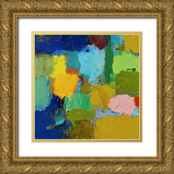Friedlander, Allan 20x20 Gold Ornate Wood Framed with Double Matting Museum Art Print Titled - County Line II