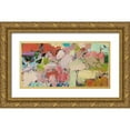 thumbnail image 1 of Friedlander, Allan 24x14 Gold Ornate Wood Framed with Double Matting Museum Art Print Titled - Azaleas, 1 of 4