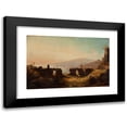 thumbnail image 1 of Friedrich August Elsasser 14x11 Black Modern Framed Museum Art Print Titled - View from the Ancient Theatre in Taormina (1838), 1 of 5