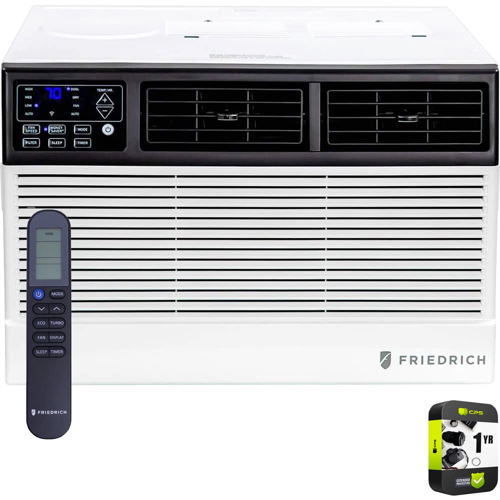 Friedrich CCW06B10B Chill Premier 6,000 BTU 115V Smart Wi-Fi Room Air Conditioner Bundle with 1 Year Extended Protection Plan