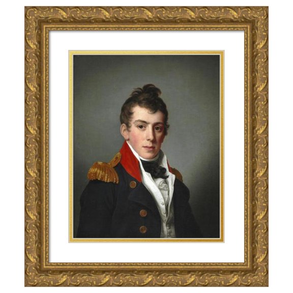 Friedrich Carl Gröger 20x24 Gold Ornate Framed and Double Matted Museum Art Print Titled - Louis De Coninck