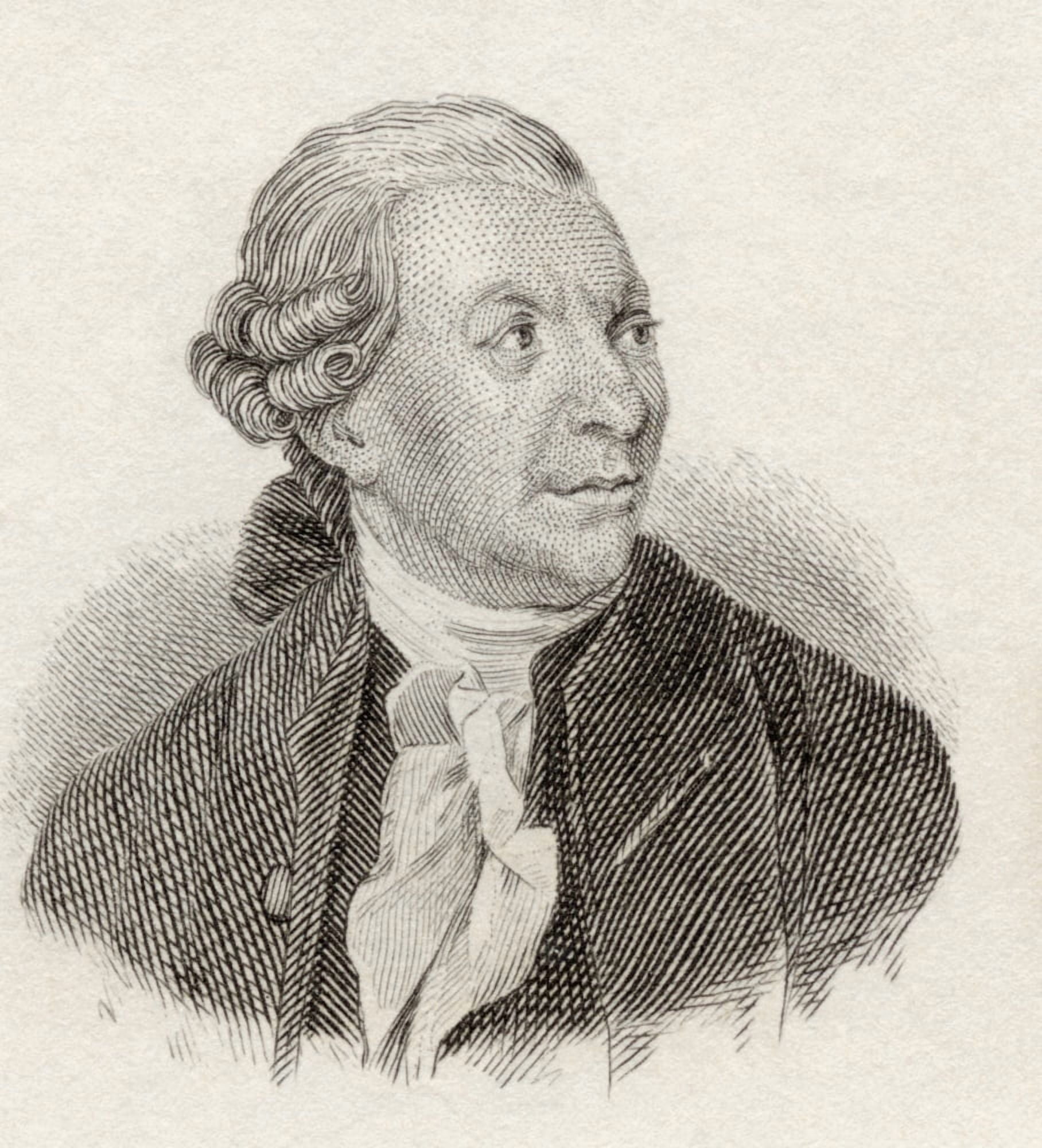 Friedrich Gottlieb Klopstock 1724 To 1803 German Poet From Crabbs Historical Dictionary Published 1825 Canvas Art - Ken Welsh Design Pics (28 x 30)