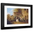thumbnail image 1 of Friedrich Johann Treml 14x12 Black Modern Framed Museum Art Print Titled - At the Cemetery ('The Bride Am Grave') (1847), 1 of 5