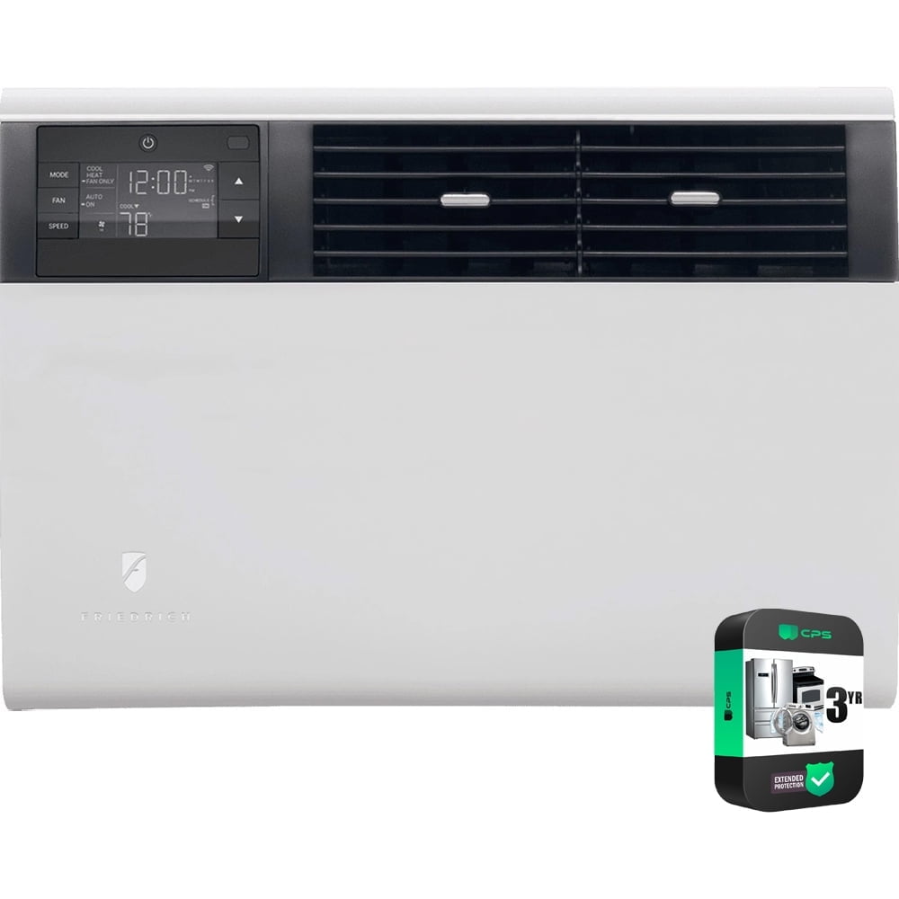Friedrich KCQ08B10A 8000 BTU Kuhl Series Cooling Only Smart Window Air Conditioner Bundle with 3 Year Extended Warranty