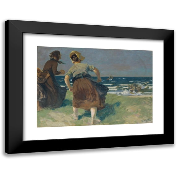 Friedrich Klein-Chevalier 24x18 Black Modern Framed Museum Art Print Titled - Sturm (1908)