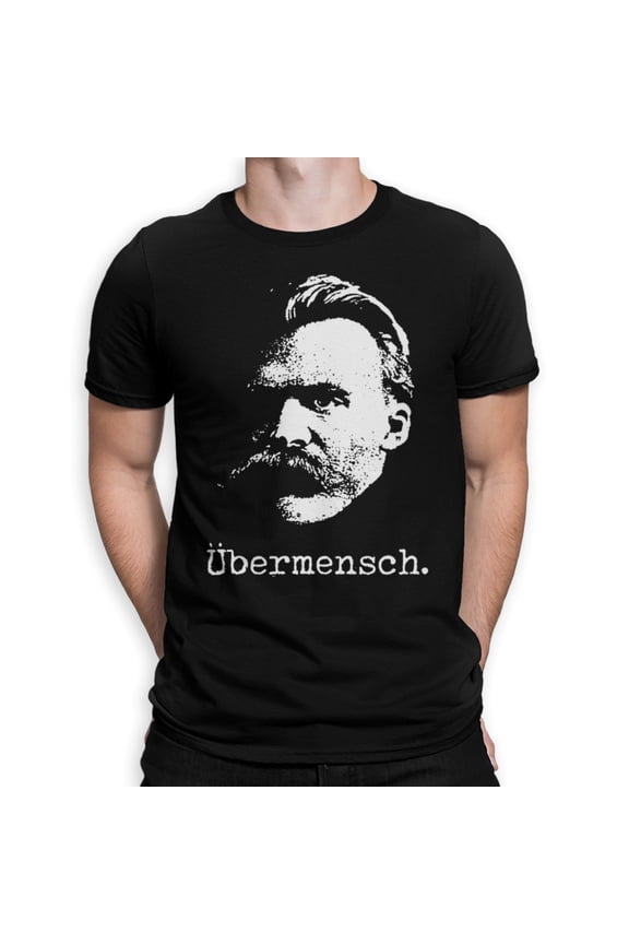 Friedrich Nietzsche Ubermensch T-Shirt / 100% Cotton Tee / Men's Women's All Sizes (UMB-322240)