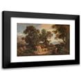 thumbnail image 1 of Friedrich Preller the Elder 18x13 Black Modern Framed Museum Art Print Titled - Odysseus Approaches Nausicaa Pleading for Help (1864), 1 of 5