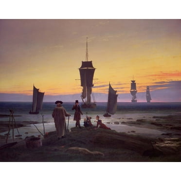 Friedrich "The Stages of Life" (1835) Glossy Poster