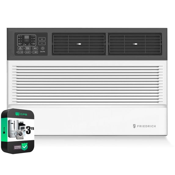Friedrich UCT08B10A 8,000 BTU Smart Thru-the-Wall Air Conditioner Bundle with 3 YR CPS Enhanced Protection Pack