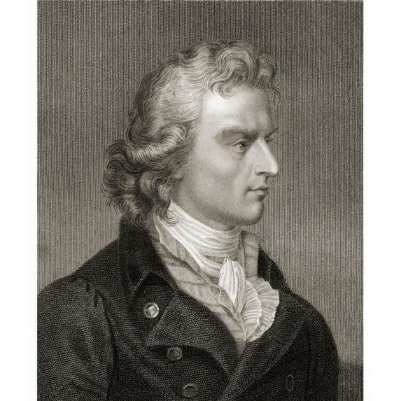 Friedrich Von Schiller 1759-1805 German Poet Dramatist Philosopher & Historian From The Book Gallery of Portraits Poster Print, Large - 26 x 32