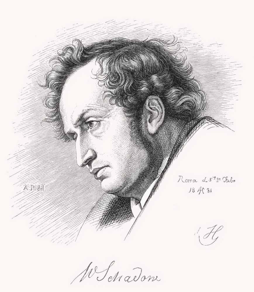 Friedrich Wilhelm Schadow 1789 Canvas Art - Ken Welsh Design Pics (13 x 15)