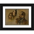 thumbnail image 1 of Friedrich von Amerling 18x14 Black Ornate Wood Framed Double Matted Museum Art Print Titled - Count Majlath with Family (1832), 1 of 5