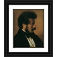 thumbnail image 1 of Friedrich von Amerling 20x24 Black Ornate Framed Double Matted Museum Art Print Titled: Der Maler Theodor Alconiere (1836), 1 of 5