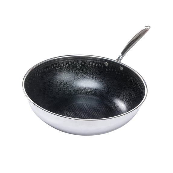 Black Cube CeramicQR Wok Stainless Steel 11.75 Inch