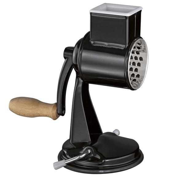 Zassenhaus Classic Drum Grater Manual Stainless Steel with Suction Base 17.8 In