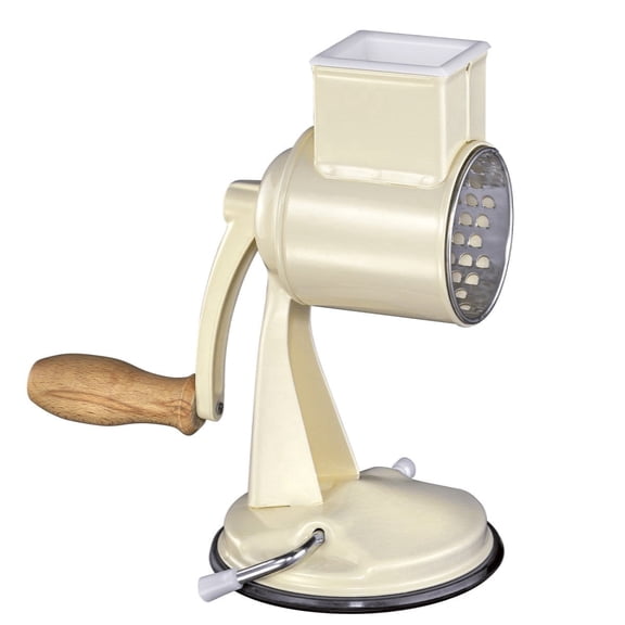 Zassenhaus Classic Drum Grater Manual Stainless Steel Grater with Suction Base 17.8 In