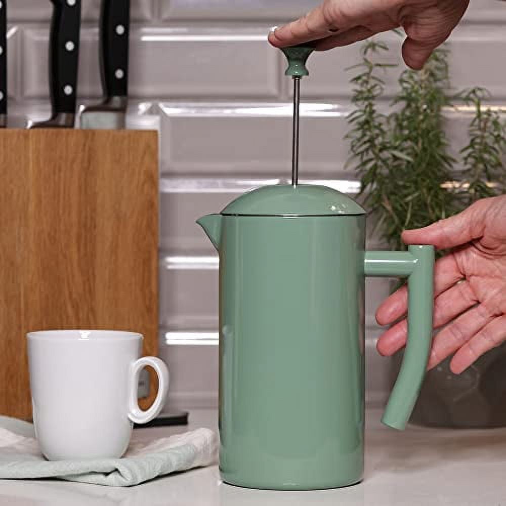 Frieling DoubleWalled Stainless Steel French Press Coffee Maker, Navy