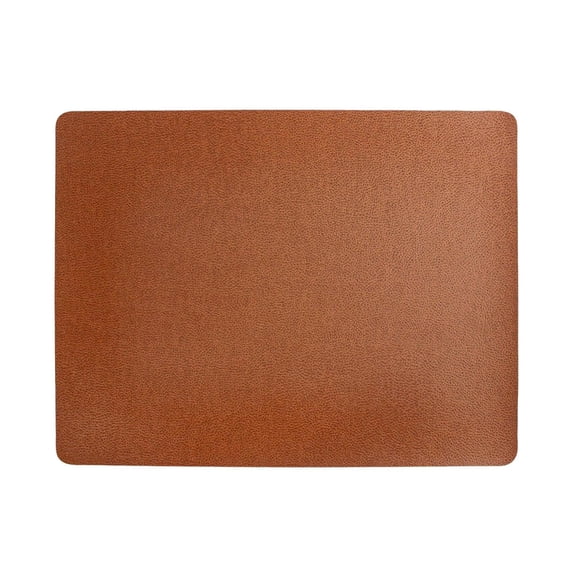 Frieling EveryDay Rectangular Placemat - Novo Cuero Brown, Anti-Slip Dining Table Mat for Indoor & Outdoor Use, 13" x 17" Vinyl & Polyester Table Protector, Dining Decor - Made in Chile