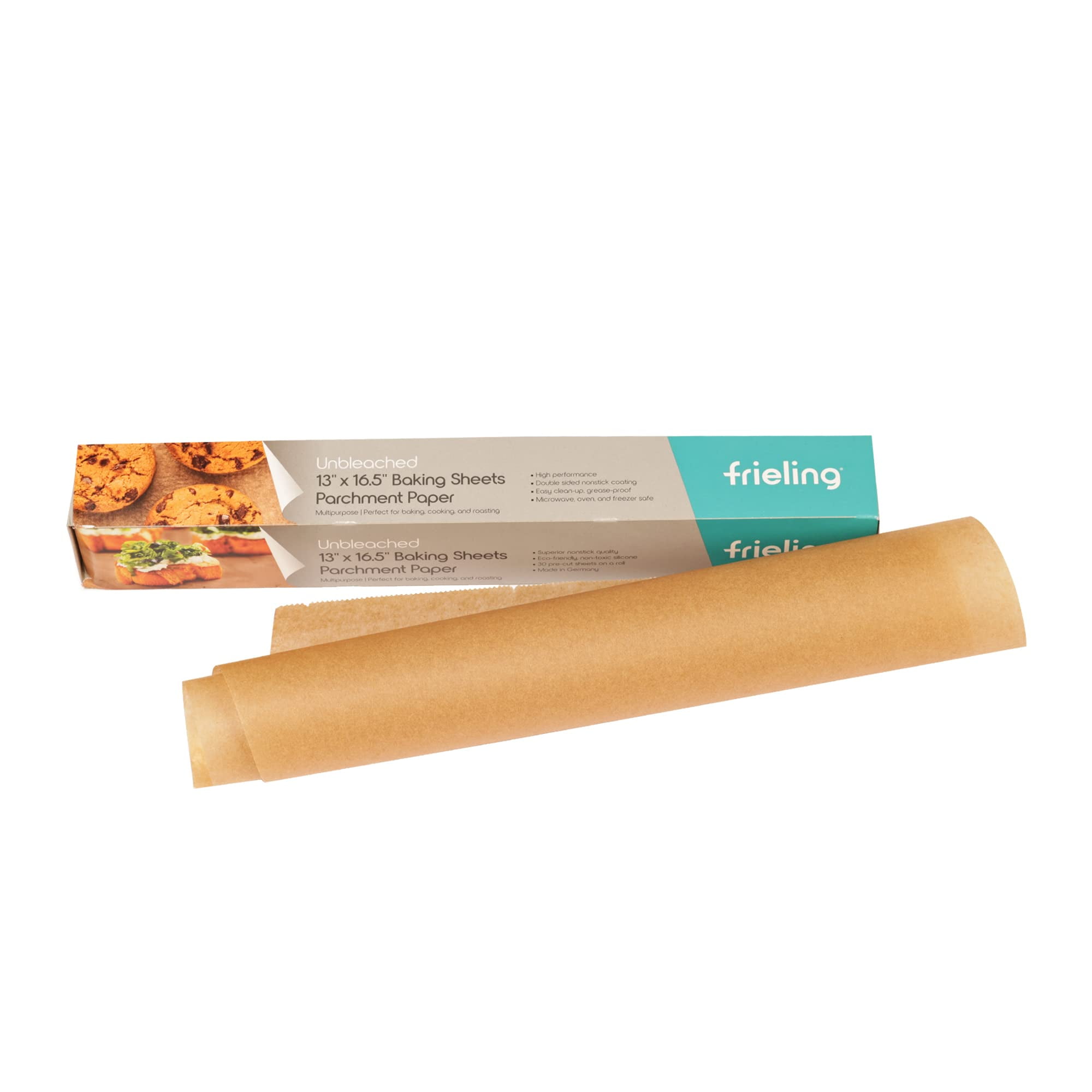 Frieling Unbleached Parchment Paper, Reusable DoubleSided NonStick