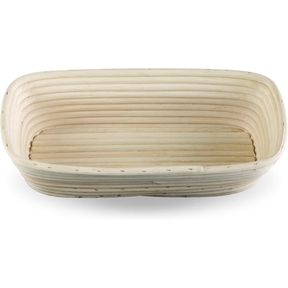 Frieling Proofing Basket, Brotform Bread Rising Banneton and Serving Basket, Rectangle, 12-inch by 5.5-inch
