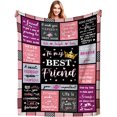 thumbnail image 1 of Friend Blanket Friend Gifts for Women,Unique Friendship Throws and Blankets Flannel Friend Birthday Gifts for Women Bestie Friends Female Soul Sister 50"x40", 1 of 5