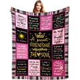 thumbnail image 1 of Friend Blanket Friendship Throw Blankets for Women,Inspirational Friendship Gift Unique Christian Art Gifts for Girls Women Besties Best Friend Birthday Gifts 50"X40", 1 of 6