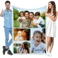 thumbnail image 1 of Friend Blanket-Personalised Photo Blanket, Custom Flannel Fleece Blanket, Customized Picture Gifts for ie on Christmas Birthday, Year, Thanksgiving Day (Collage-1, 32 in x 48 in), 1 of 6