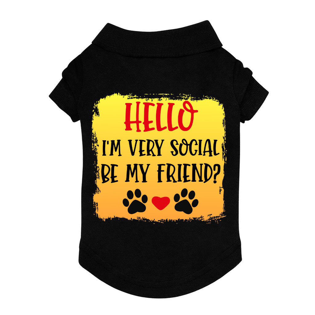 Friend Dog Polo Shirt Colorful Dog TShirt Printed Dog Clothing