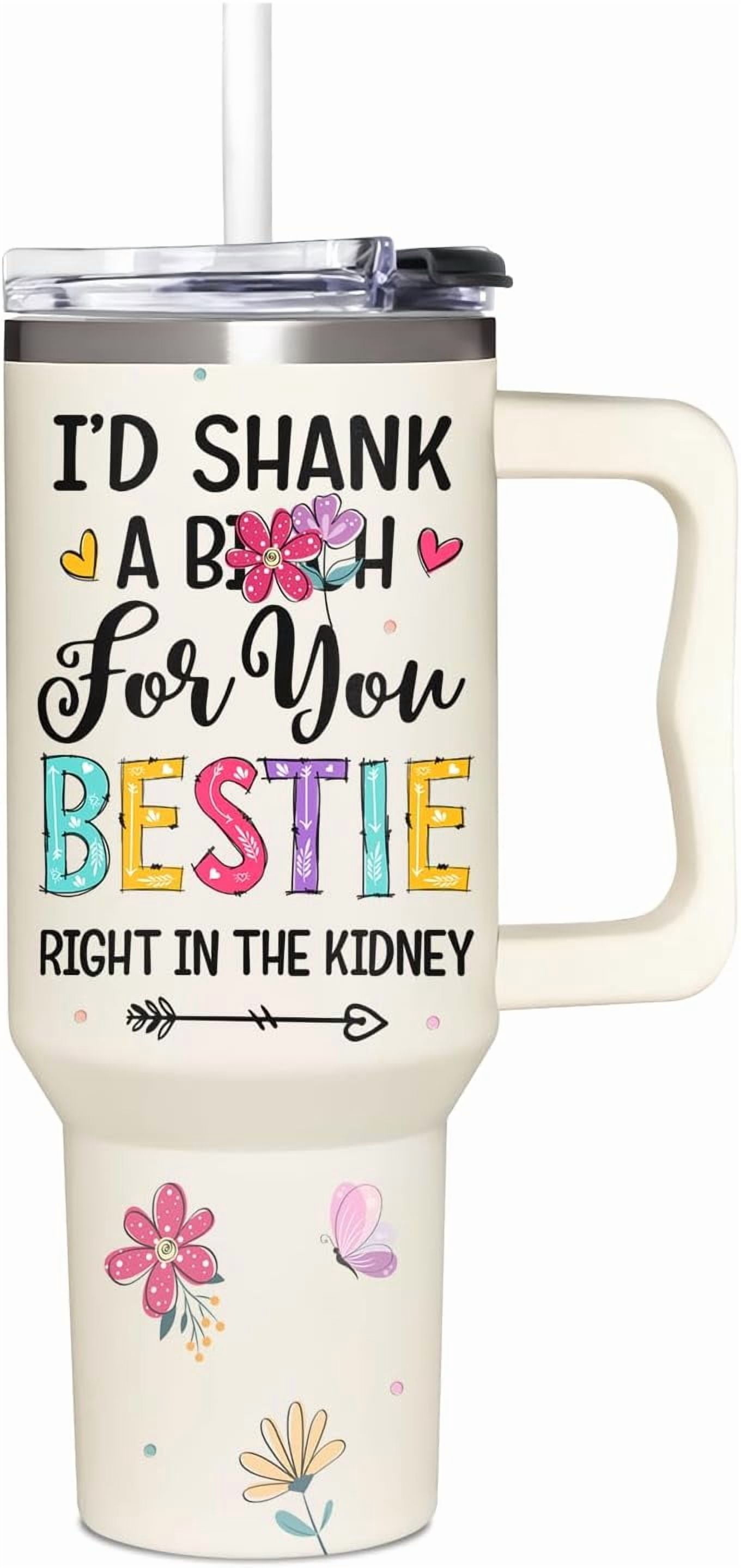 Friend Gifts for Women - Funny Gifts For Friends, Bestie - Mothers Day Gifts For Best Friend - Birthday Gifts from Bestie - Friendship Christmas Gifts - Best Bestie Ever 40Oz Tumbler With Handle