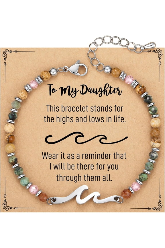 Friend Gifts for Women, Sister Gift, Friendship Bracelets, Wave Bracelet, Best Friend Birthday Gifts for Women, Bestie Bracelets, Christmas Stocking Stuffers for Woman