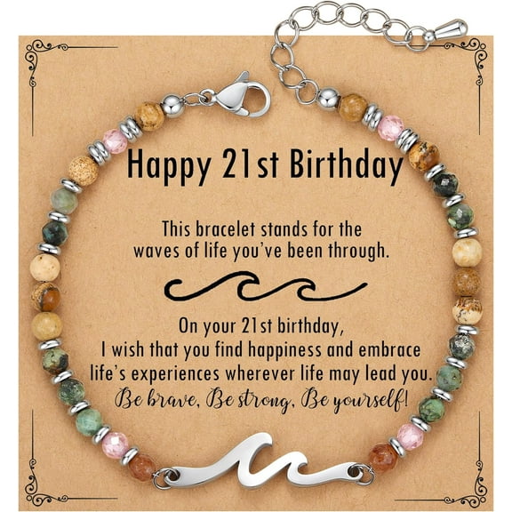 Friend Gifts for Women, Sister Gift, Friendship Bracelets, Wave Bracelet, Best Friend Birthday Gifts for Women, Bestie Bracelets, Christmas Stocking Stuffers for Woman