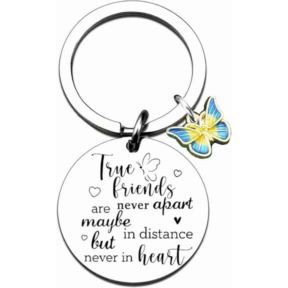 Friend Keychain for Women Friendship Gifts For Women Bff Bestie Best Friend Long Distance Gift for Birthdays Christmas