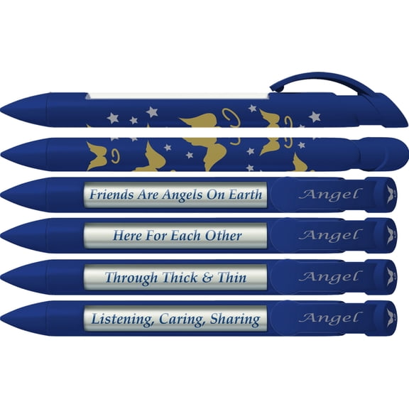 friend pen by greeting pen- angel rotating message pen - 6 pack (36513)