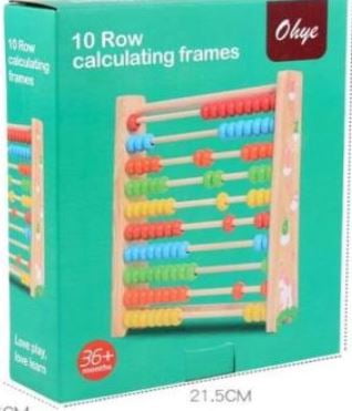 Friend Smith & Co Abaco - Classic Wooden Toy Abacus for Children