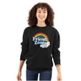 thumbnail image 1 of Friend Zone Funny LGBTQ Cute Rainbow Women Crewneck Sweatshirt Brisco Brands M, 1 of 6