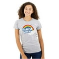 thumbnail image 1 of Friend Zone Funny LGBTQ Cute Rainbow Womens Fitted Plus Size Graphic Tee Brisco Brands 2X, 1 of 5