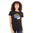 thumbnail image 1 of Friend Zone Funny LGBTQ Cute Rainbow Womens Slim Fit Graphic Tee Brisco Brands S, 1 of 5