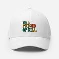 thumbnail image 1 of Friend of Bill White font 4-sided print AA slogans sayings One Day at a Time No Matter What Flexfit Cap Recovery Hat (White, S/M), 1 of 6