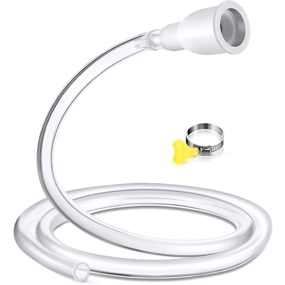 Frienda Faucet Hose Adapter for Sink & Large Humidifiers, 4.1FT PVC Tube with Adjustable Faucet Connector, Hose Clamp & Zip Tie, Portable Water Transfer Accessories for Sink, Bucket, Outdoor Cleaning