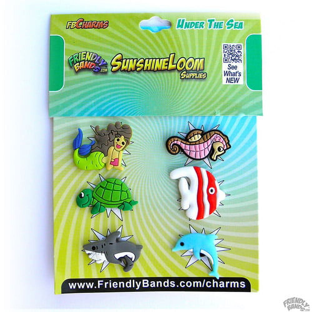 FRIENDLYBANDS Friendly Bands Sunshine Charms, 6pk, Under The Sea