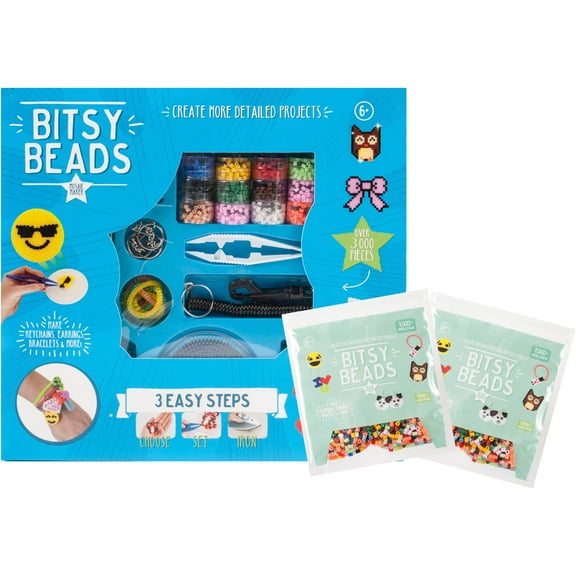 Friendly Bands - Ultimate Kit and 2 Bags of Mix Color Refill Bitsy Beads