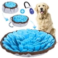 thumbnail image 1 of Friendly Barks Adjustable Snuffle Mat for Dogs, with Suction Cup, Dog Enrichment Toys with Pet Training Clicker to Encourage Dogs Foraging Skills and Slow Eating, 1 of 6