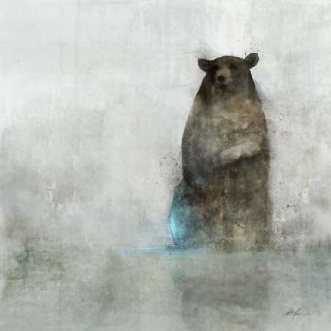 Friendly Bear 1 Canvas Art - Ken Roko (24 x 24)