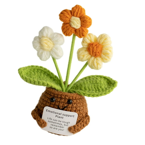 Friendly Crochet Plant Kits With Visual Guide | Soft Cotton Yarn Craft Supplies For Home Decor