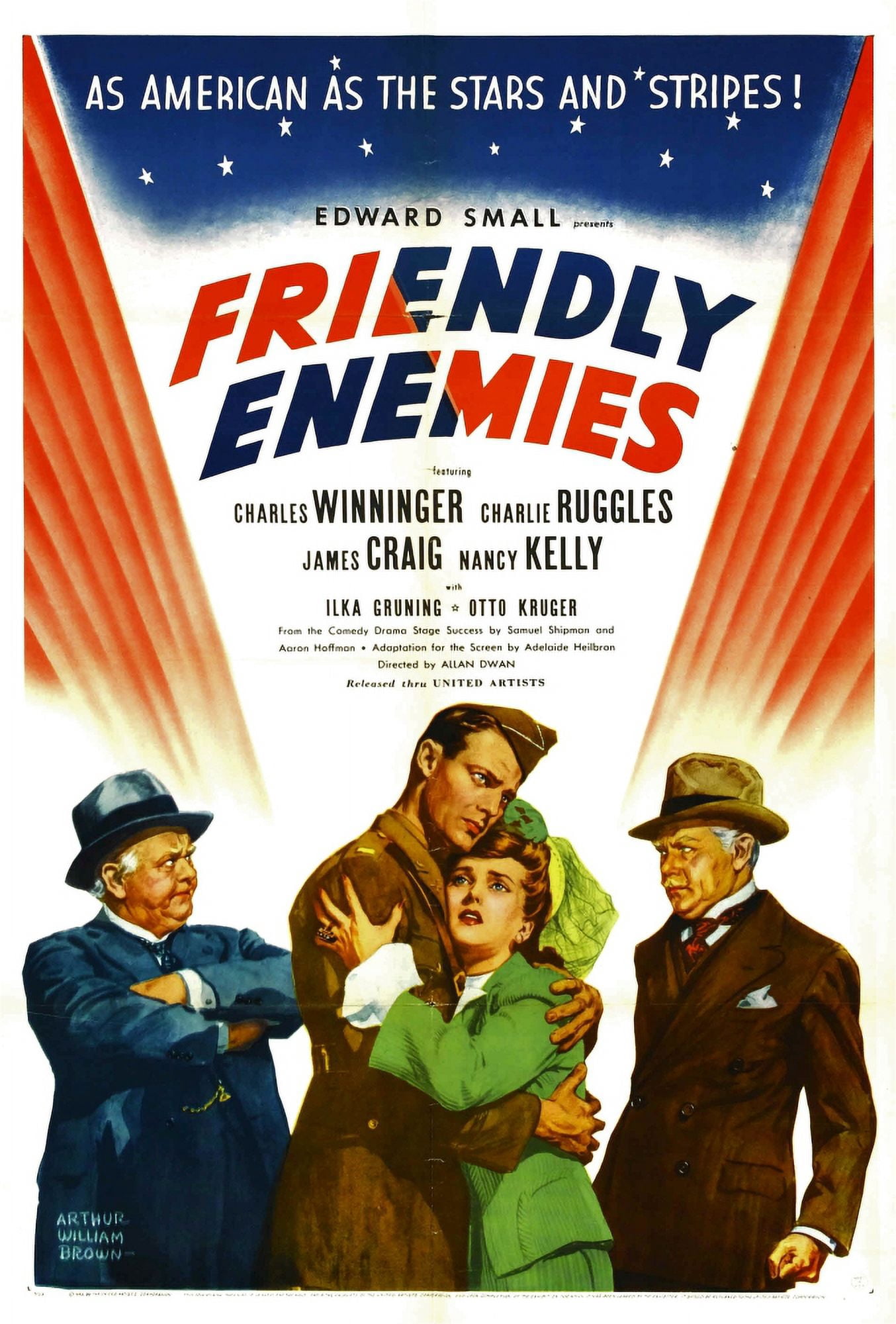 Friendly Enemies Canvas Art - (11 x 17)