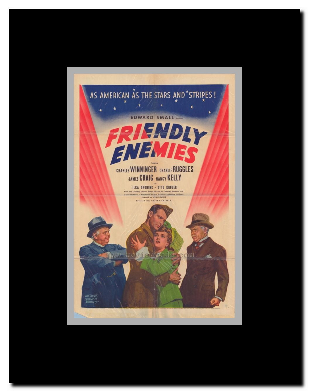 Friendly Enemies Framed Movie Poster