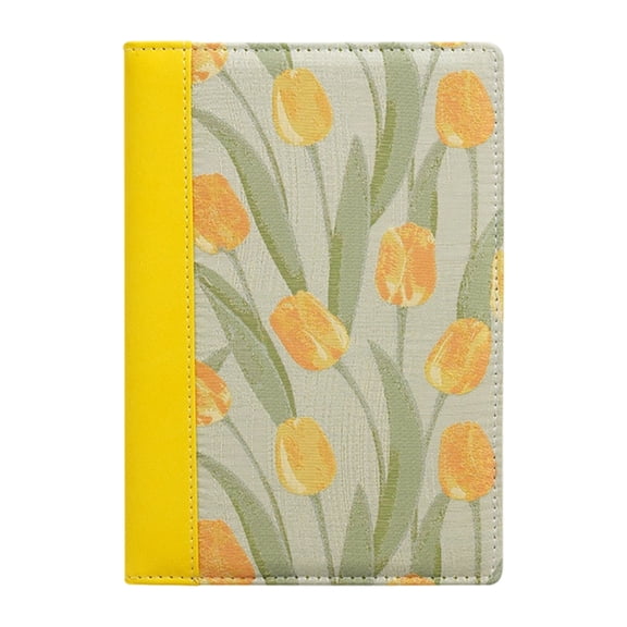Friendly Fabric Journal A 5 Thread Stitched Binding Planner Notebook Retro Design With Lined Pages For Creative Writing