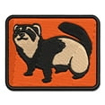 thumbnail image 1 of Friendly Ferret Applique Multi-Color Embroidered Hook & Loop Patch - 2.0 Inch Mini, 1 of 5