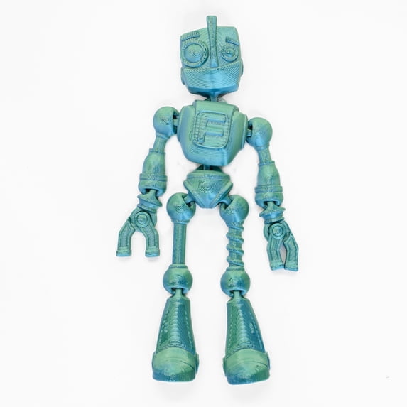 Clever Contraption Friendly Fidget Robot | Articulated 3D Printed Companion for Ages 6+